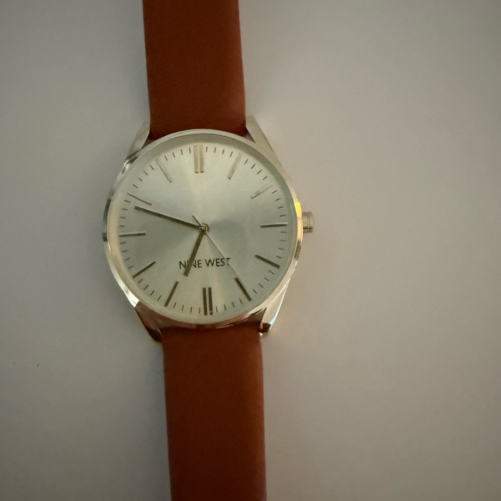 Nine West Brown Strap Watch - like new